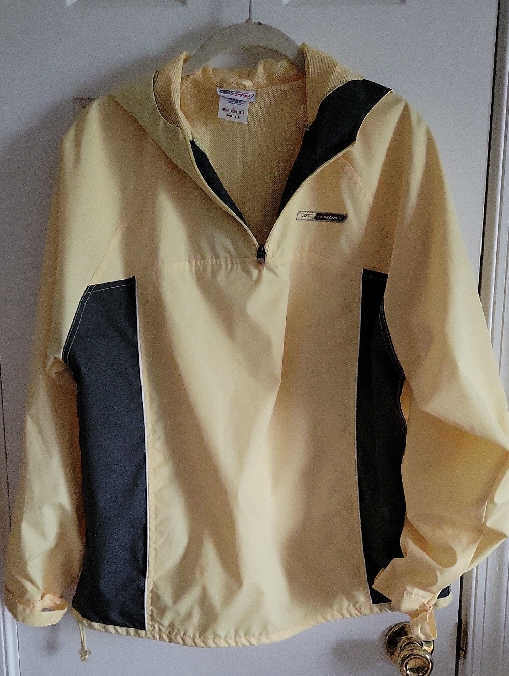 Reebok Yellow and Black Pullover Utility Jacket - Women